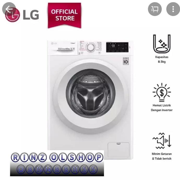 MESIN CUCI LG FC1285S5W FRONT LOADING 8.5KG Termurah