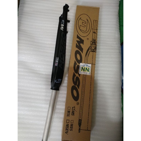 Fork Rigid MOSSO M5 Hitam Abu-abu Disk brake nn store