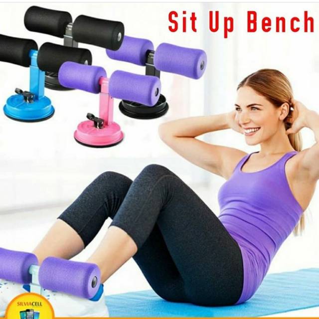 Alat Fitnes Sit Up Stand Holder Helper Bench Penahan Kaki Portable