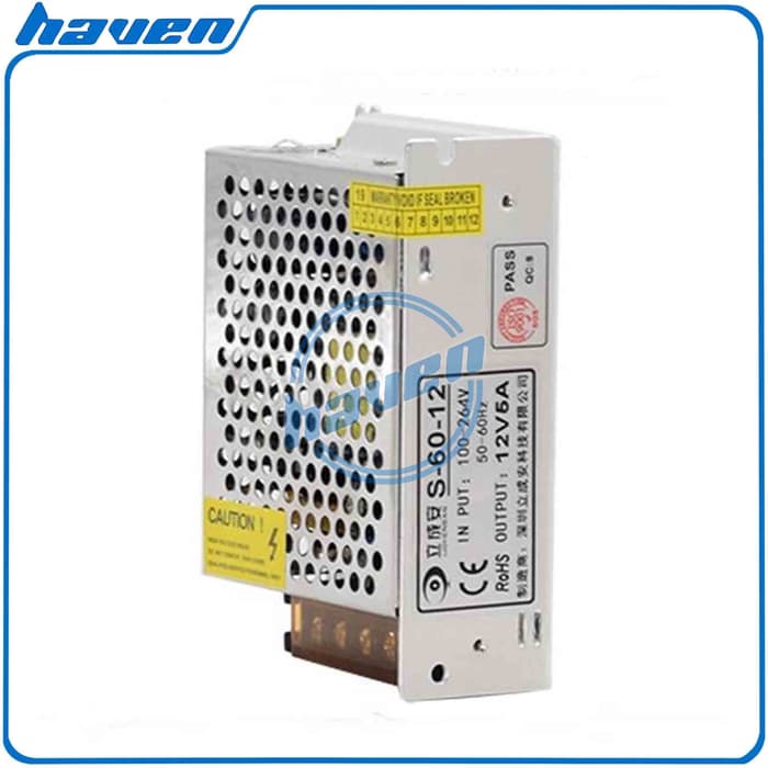 POWER SUPPLY 12V 5A / PSU 12V 5A SWITCHING POWER