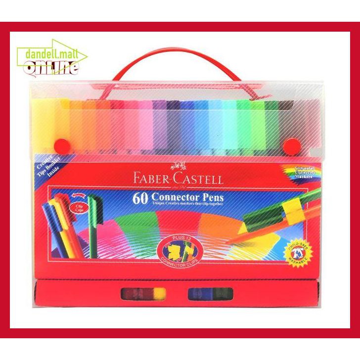 

U8Tyrt67- Connector Pen 60 Warna Faber Castell Gift Set E3Yrf797-