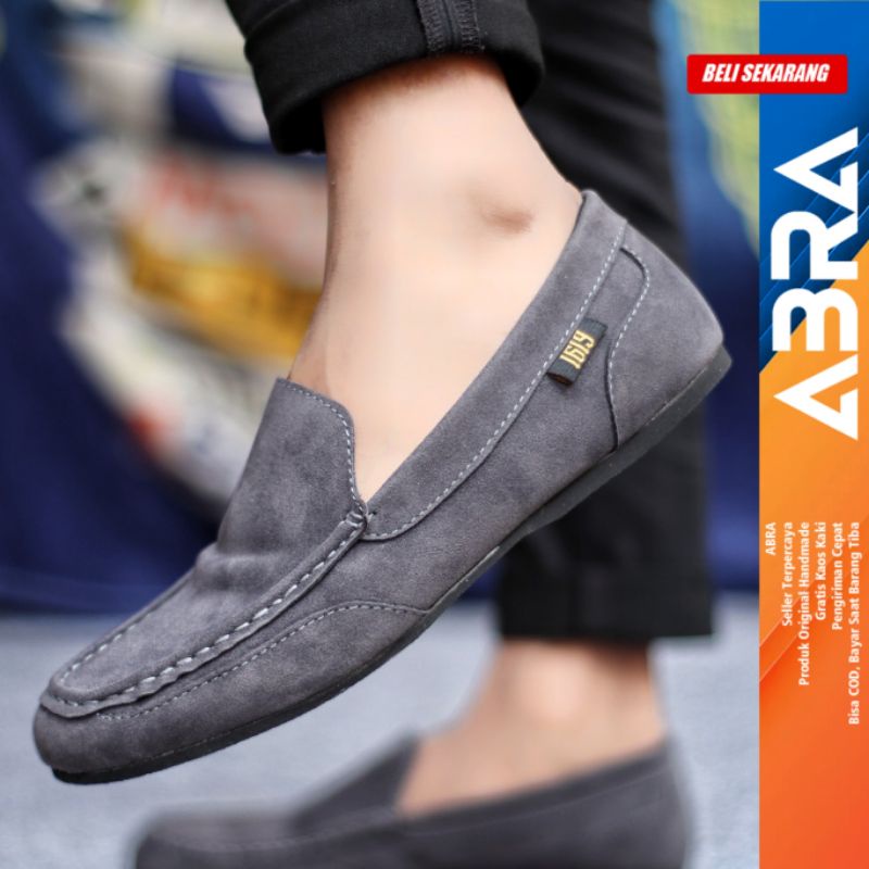 MODNE Sepatu Slip On Casual Kulit Pu Pantofel Gaya Santai Original Murah Keren Pria/Cowok