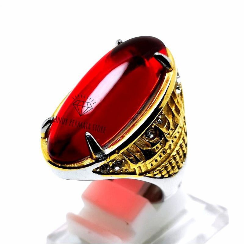 Batu Cincin Akik Merah Siam Pandan