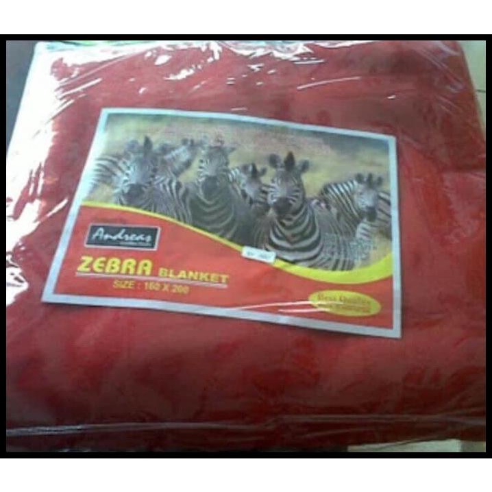 Selimut Wol Zebra 160X200