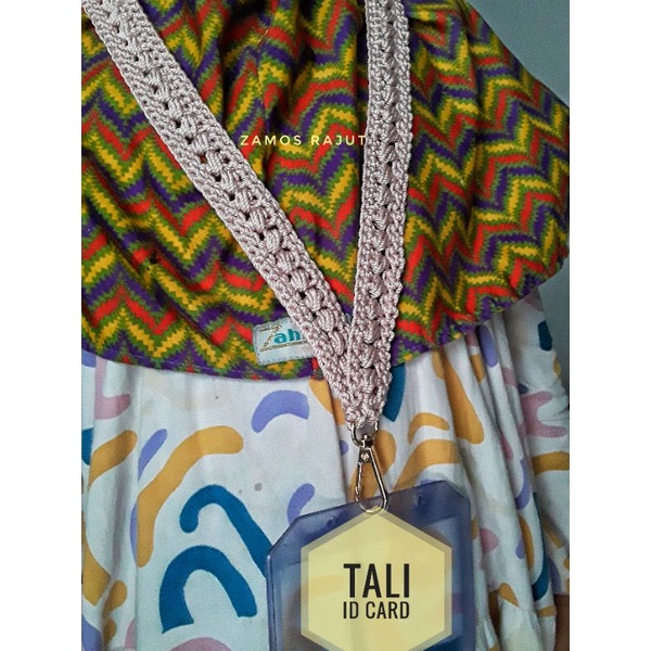 

[ZaMos] Tali id card rajut lanyard gantungan id card