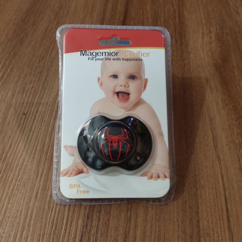 Hot Model! Empeng Bayi Dot Silikon Model Gepeng Superhero Superman Pacifier Free Box