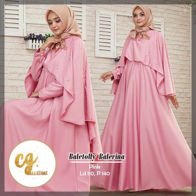 gamis lux BALETOLLY BALERINA CAPE MUTIARA thiara tiara pesta gaun dress