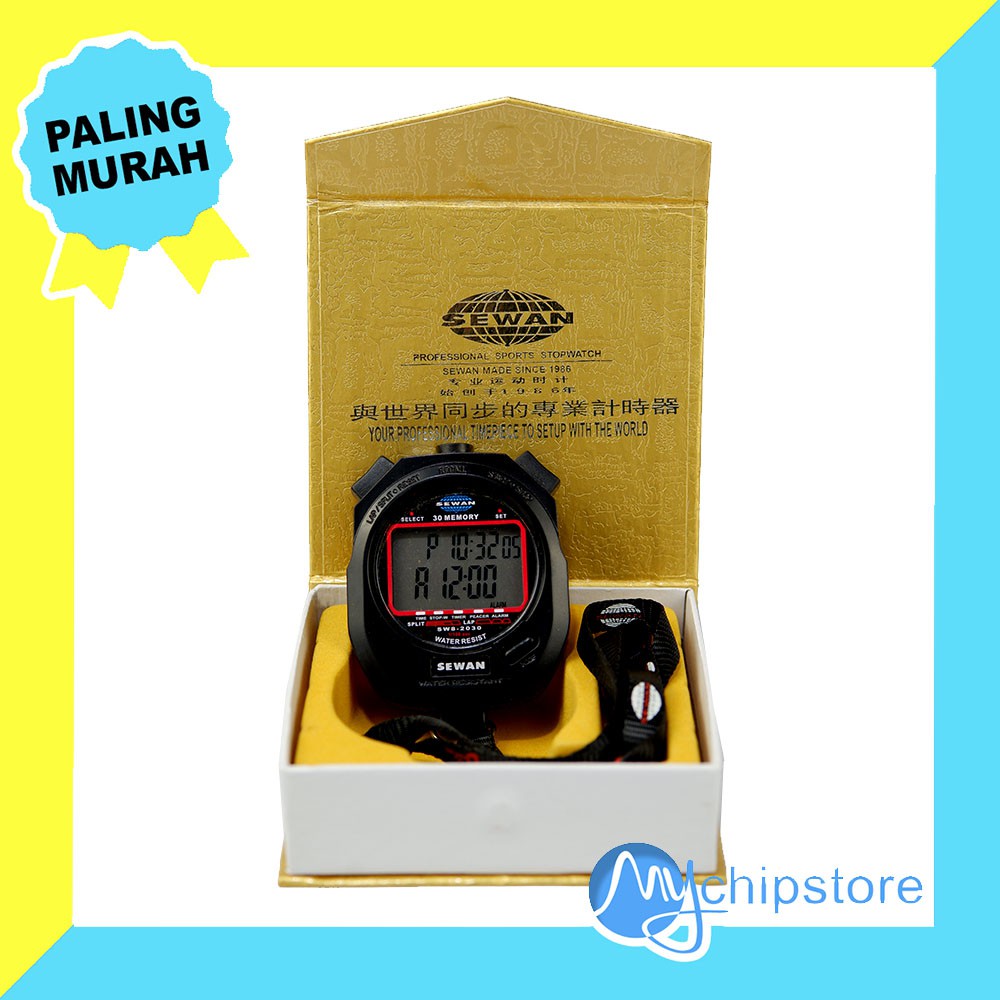 Stopwatch Olahraga Genggam Original SEWAN 30 Memori