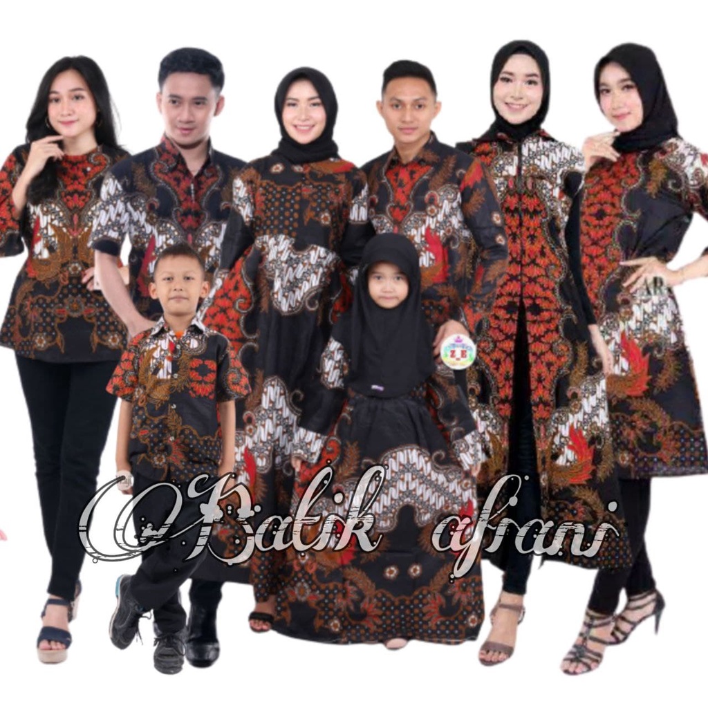 [ COD ] Batik Couple Keluarga Sania Ruffle Ori Ndoro Jowi Dnt TERMURAH DI SHOPEE Motif Abangan Jago