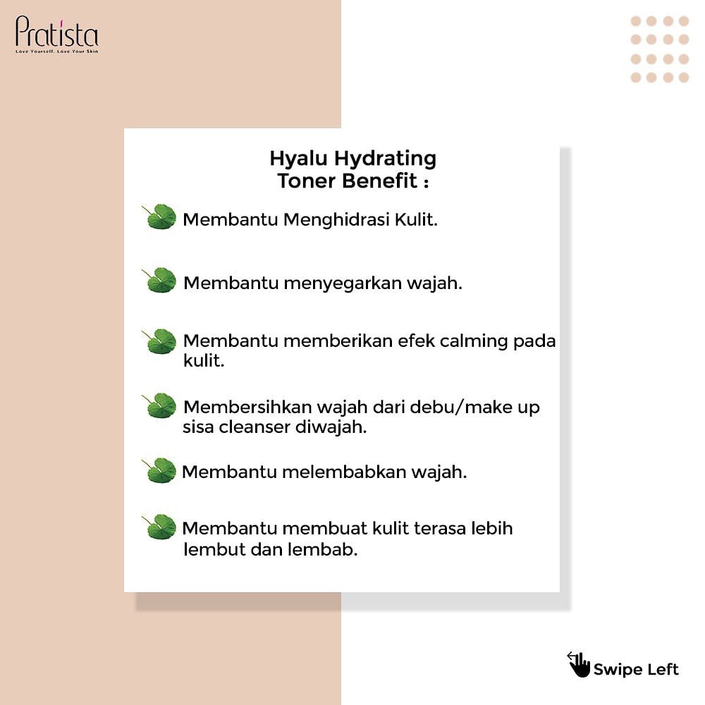 Hyalu Hydrating Toner Pratista 100% Original High Quality