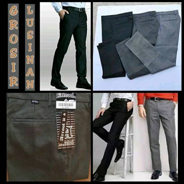 Grosir Celana kantor pria | celana formal lusinan | celana bahan pria | celana slimfit Grosir