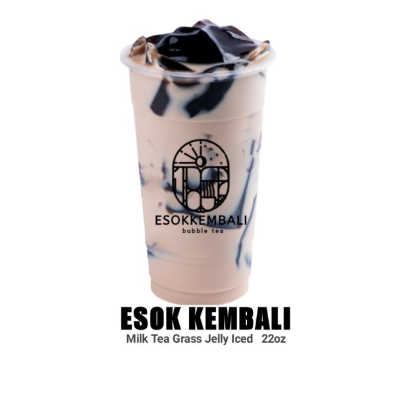 

Iced Milk Tea Grass Jelly