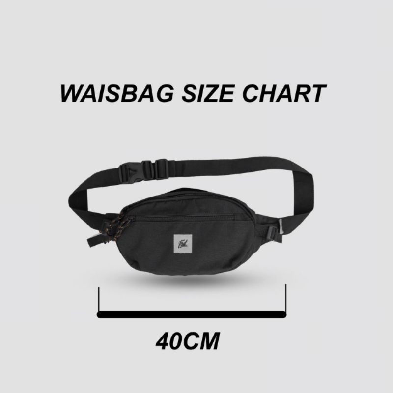 WAISTBAG BLACK FAILOFFICIAL UNTUK SIZE CHARTS SLIDE FOTO TERAKHIR YA