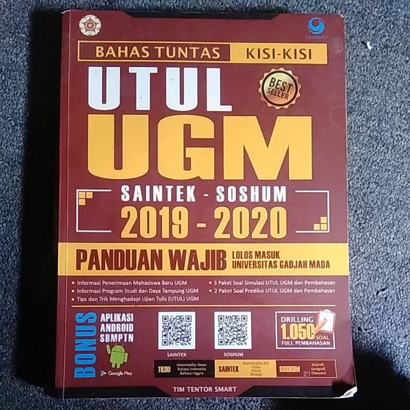 BUKU UTUL UGM SAINTEK SOSHUM 2019-2020 MURAH