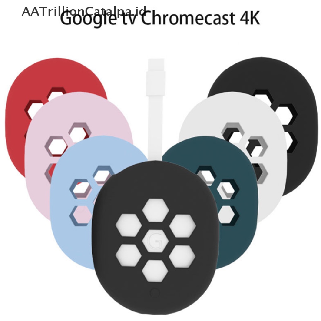 Aatrillioncatalpa Casing Pelindung Bahan Silikon Lembut Untuk Google Chromecast TV Box