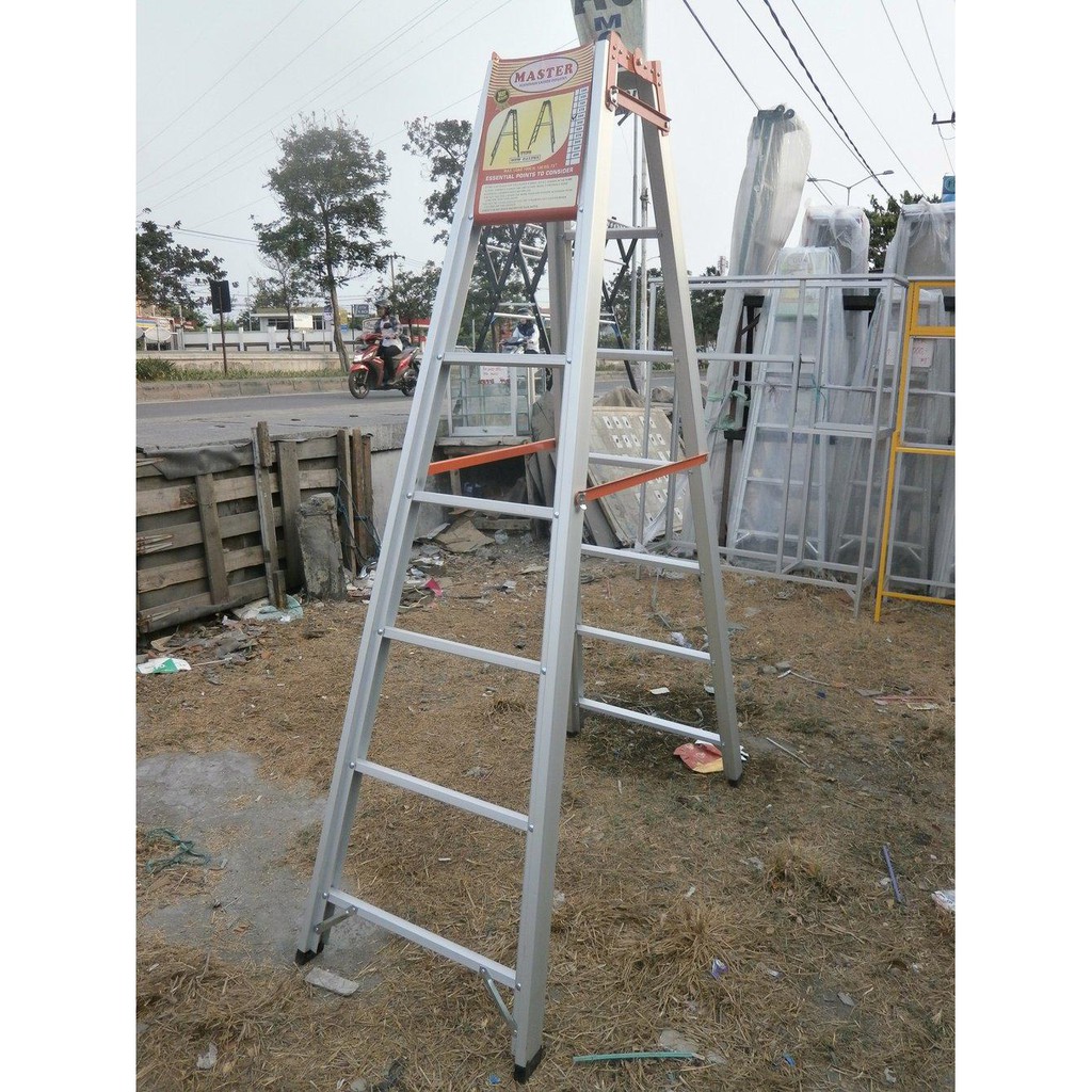 Tangga lipat aluminium 3 meter merk Master Murah