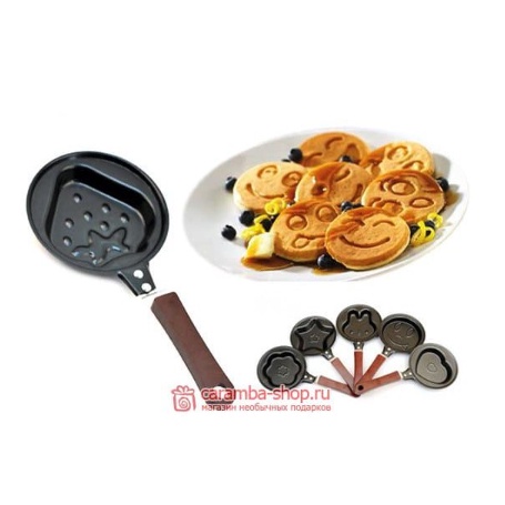 Teflon Mini Karakter Frying Pan Telur anti Lengket Motif