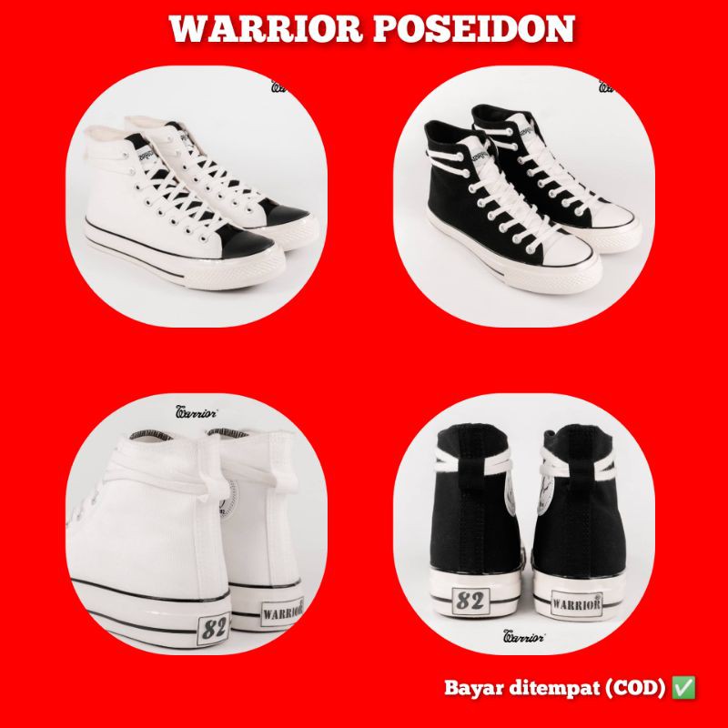 warrior Poseidon black warrior Poseidon white