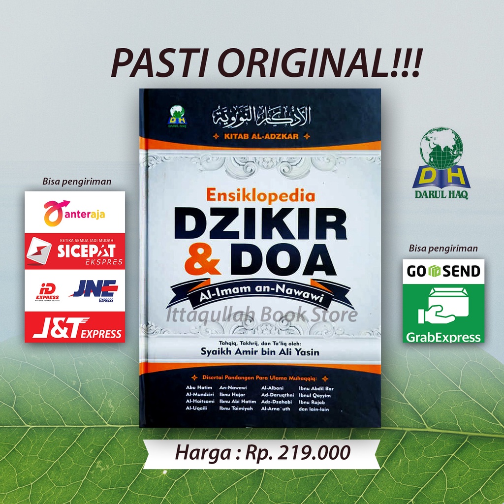 Ensiklopedia Dzikir Dan Doa Original - Kitab Al Adzkar Imam Nawawi - Darul Haq Hardcover