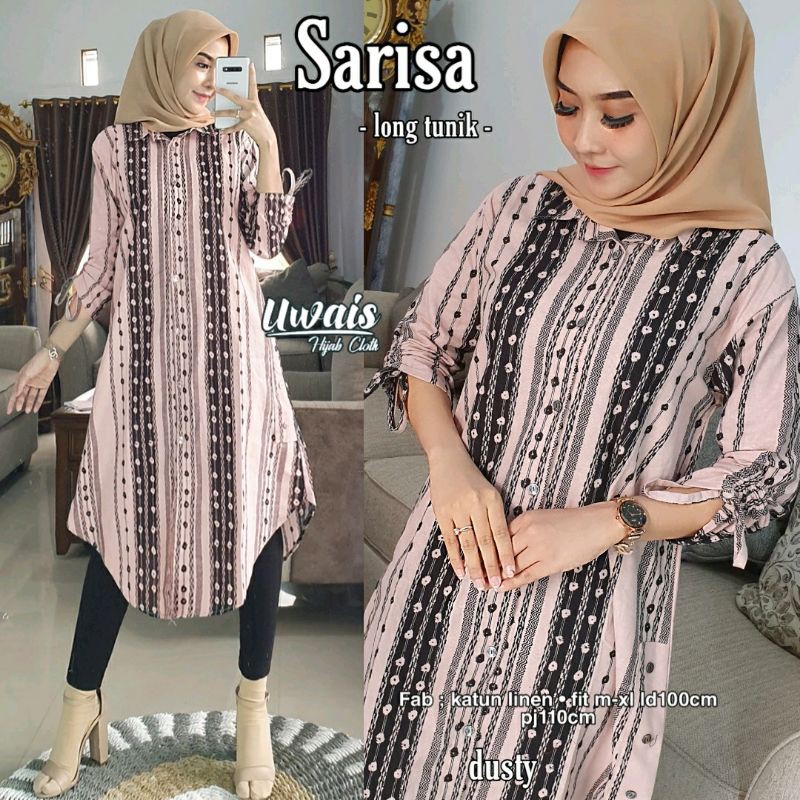 Sarisa long tunik #Uwais