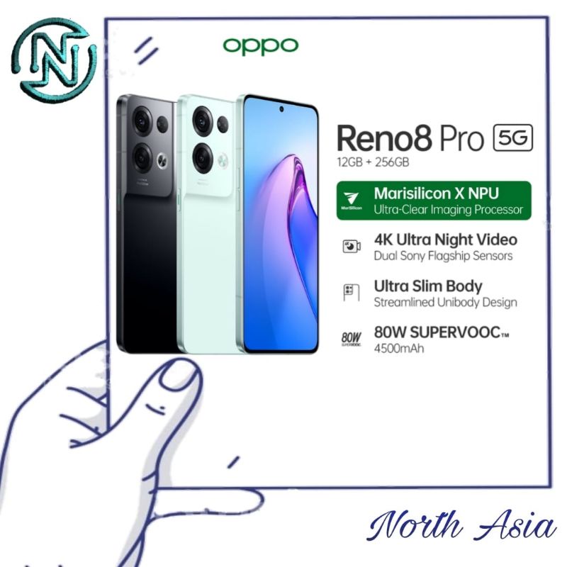 Oppo Reno 8 Pro 5G 12/256 GB Garansi Resmi