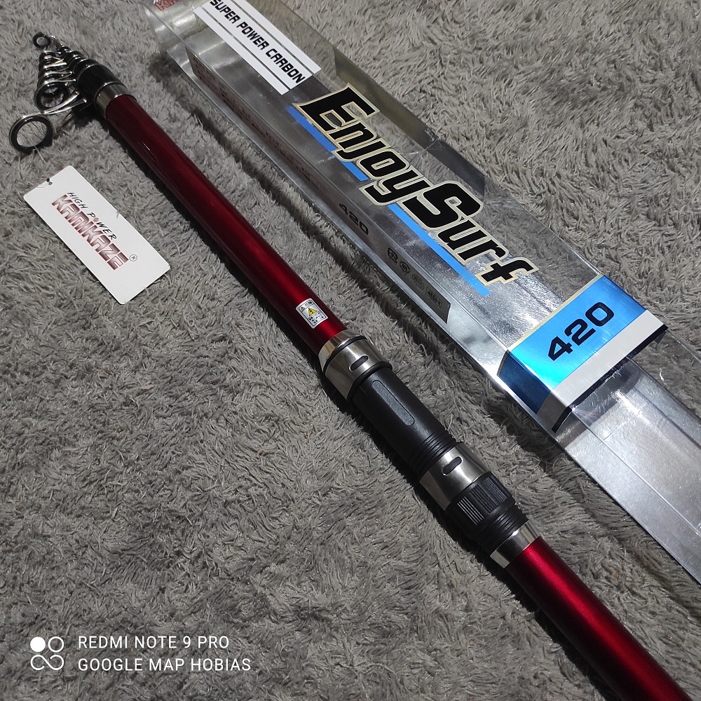 joran pancing laut kamiakze enjoy surf 420