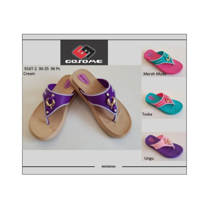 Sandal Jepit /Sandal Murah / Merk Gosome 30-35