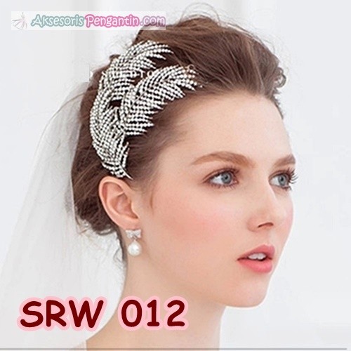 [PRODUK TERLARIS] AKSESORIS SIRKAM RAMBUT WANITA PERNIKAHAN PESTA SILVER SRW012