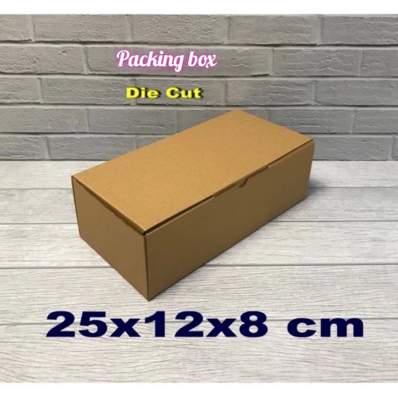 

Kardus uk.25x12x8 cm box/karton die cut untuk packing dll