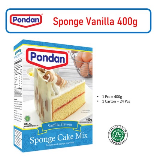 

Pondan Sponge Vanilla 400g