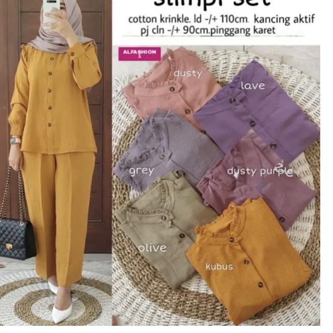 Terbaru.. SLIMPI SET JUMBO LD 110cm/ SET CRINCLE / SET SLIMPI