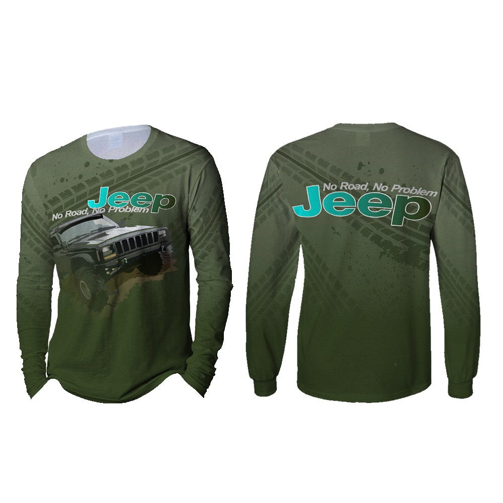 [Riashop] Kaos JEEP Lengan Panjang | Kaos Jeep Pria | Kaos Jeep Original - FS