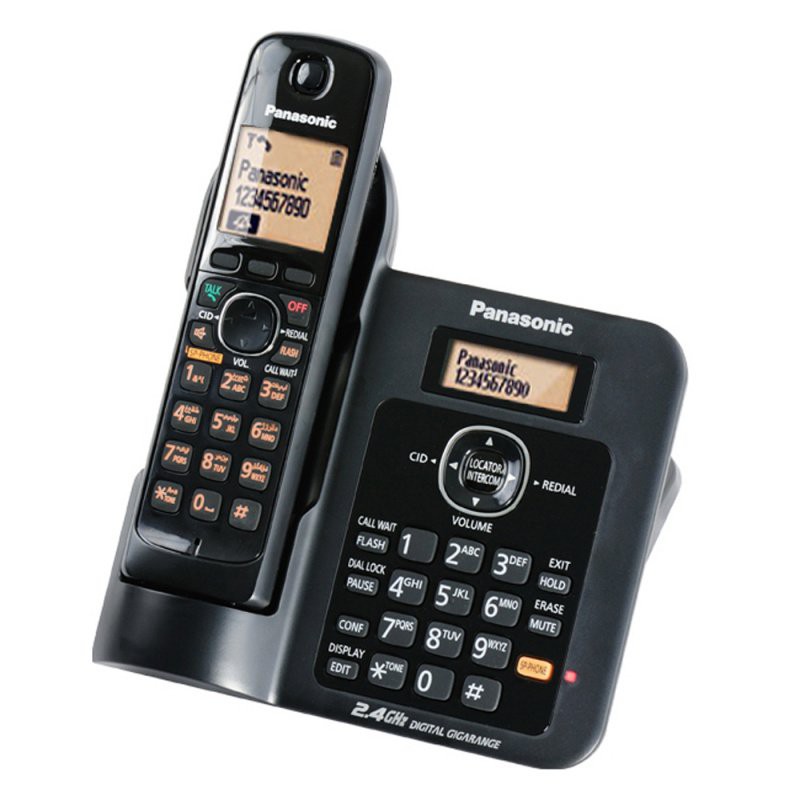 angelswatch telepon wireless panasonic KX-TG3811 HITAM KX TG3811 WIRELESS PHONE PANASONIC CORDLESS