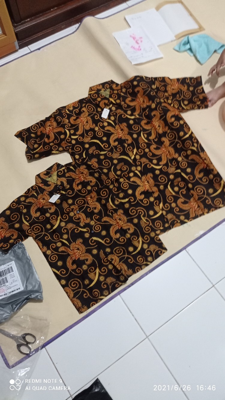 Couple Batik Keluarga Dewasa & Anak Motif Sogan Salju - Nivana Batik