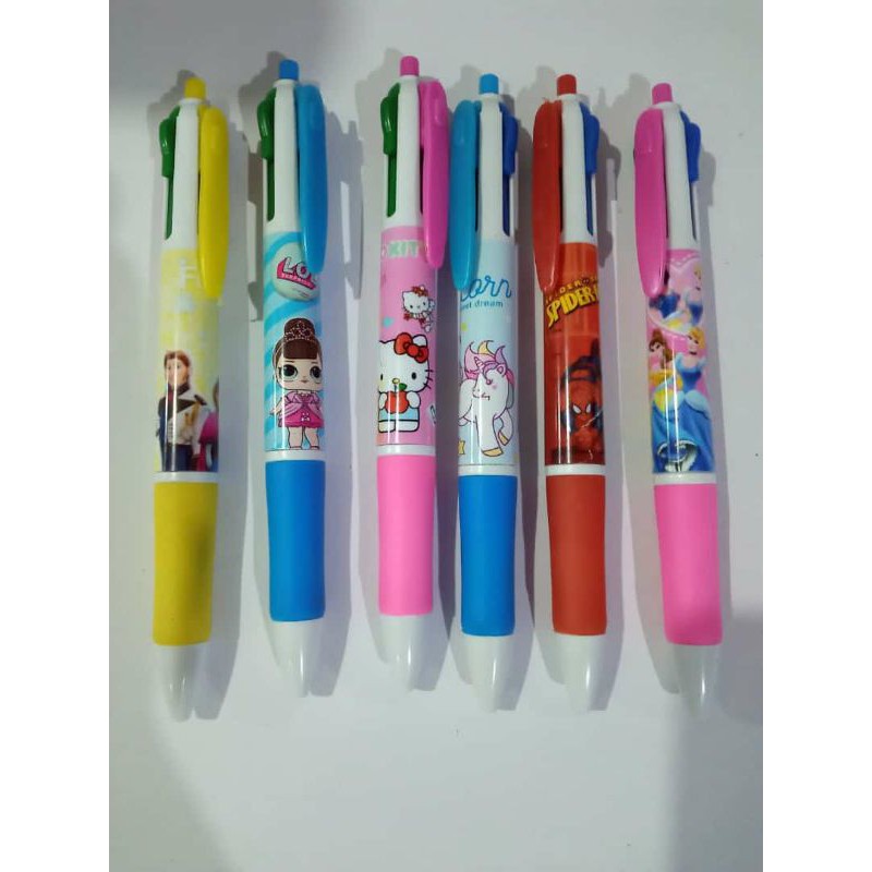 

Bolpen cetek 4 warna karakter
