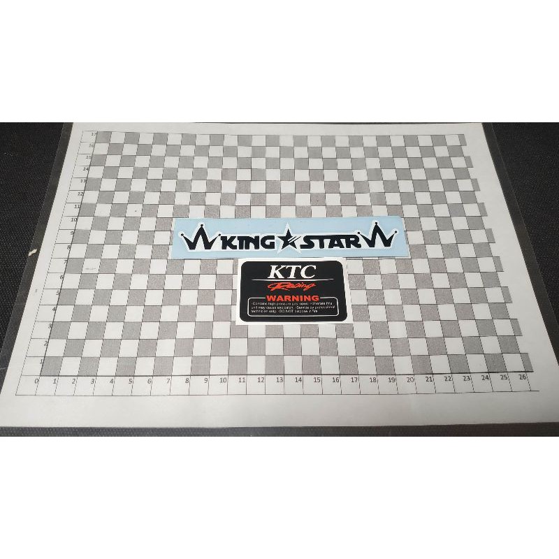 stiker KTC racing shockbreaker