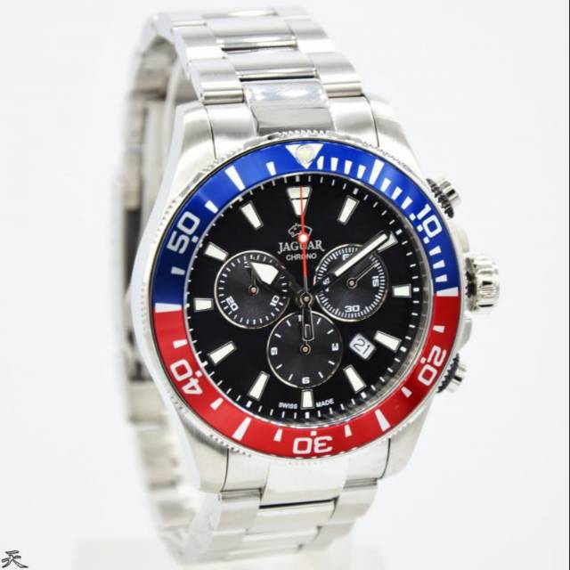 Jam Tangan Pria Jaguar J861 Rantai Silver Original Swiss Made