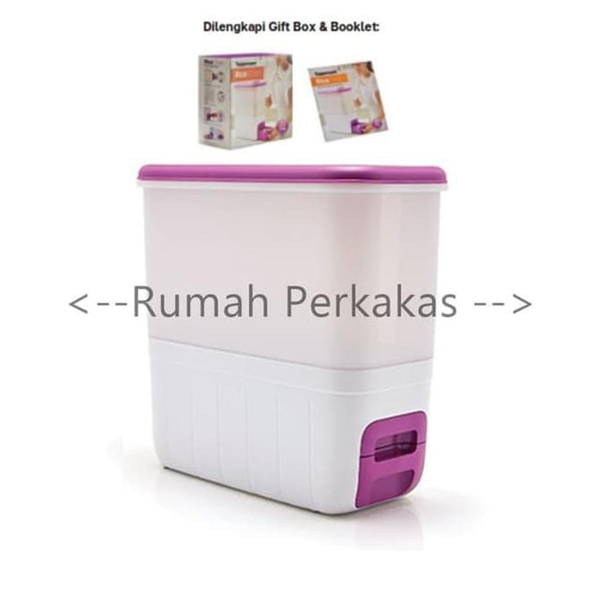 Tupperware Rice Smart Ungu Promo Agustus rice dispenser tempat beras