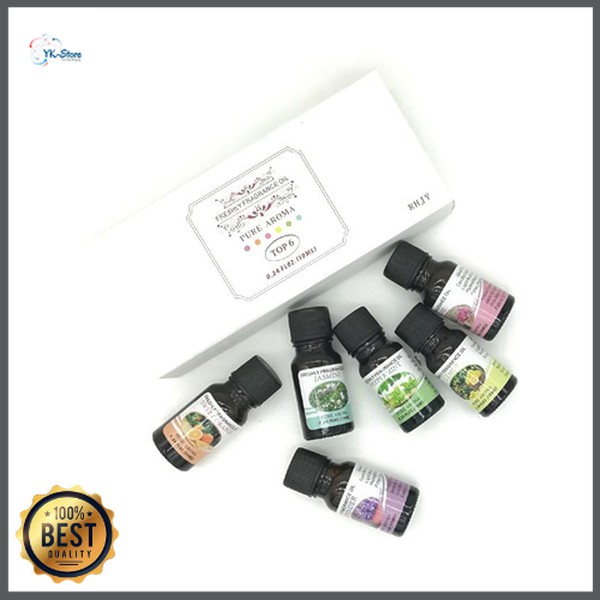 Taffware Pure Aroma Essential Fragrance Oil Aromatherapy 6 in 1 10ml - RHJY - ORIGINAL 100%