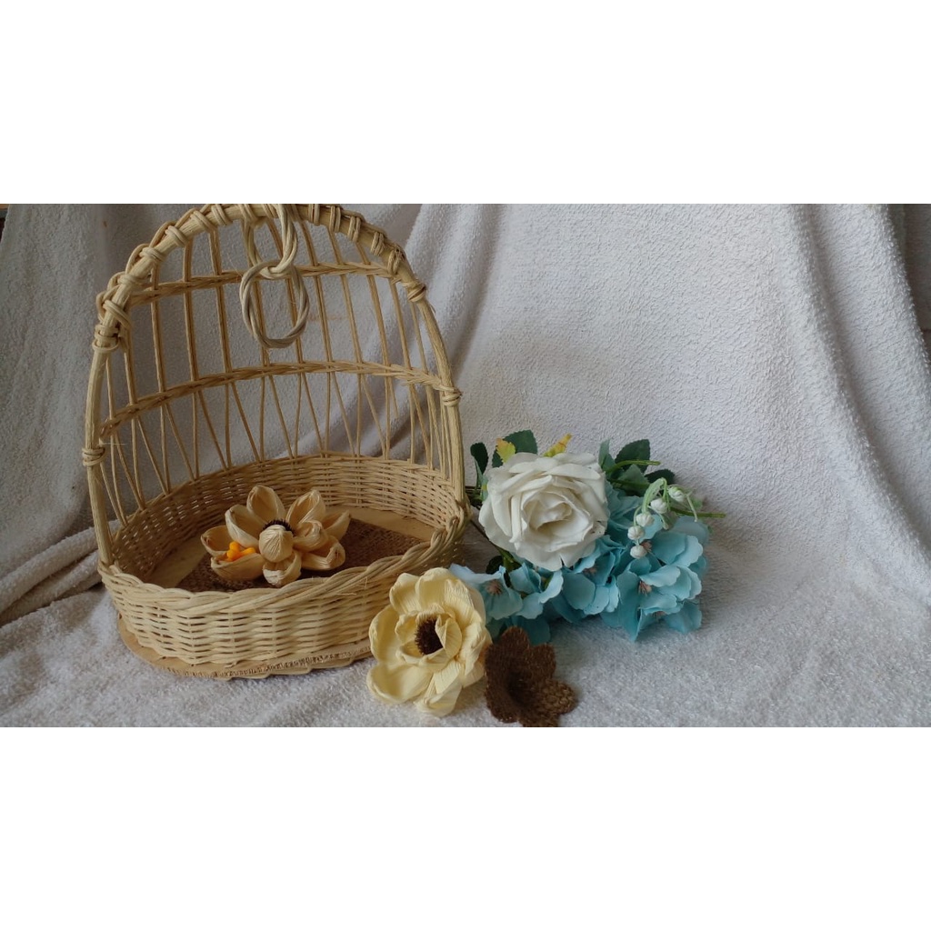 BEST PRODUCT KERANJANG BURUNG,KERANJANG UNIK keranjang sangkar burung bulat kecil