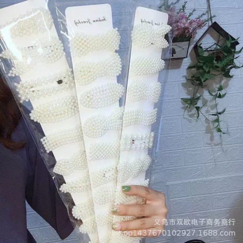 jepit rambut korea jepitan poni mutiara