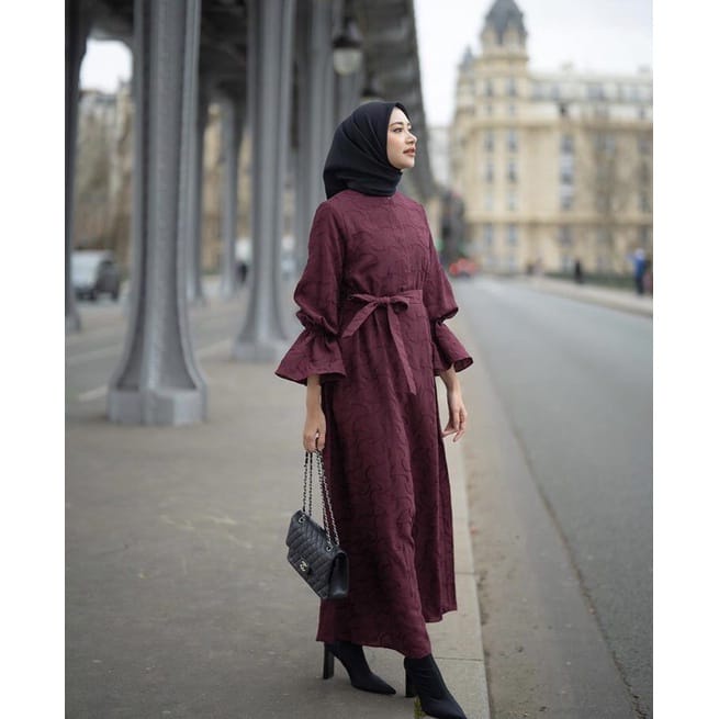 Haimi Dress By Heaven Lights HL Cayenne Basil Cinnamon Ginger Gamis Polos Original Premium