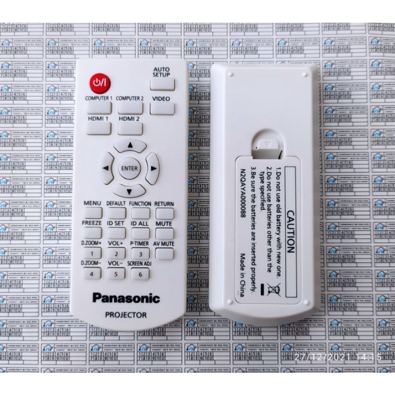 REMOT PROYEKTOR PANASONIC REMOTE PROJECTOR PANASONIC ORIGINAL PT-LB280 PT-LB280E PT-LB280U