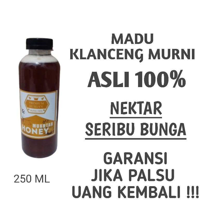 

Stingless Bee Honey / madu Trigona / madu kele - kele / madu klanceng (250 ML)