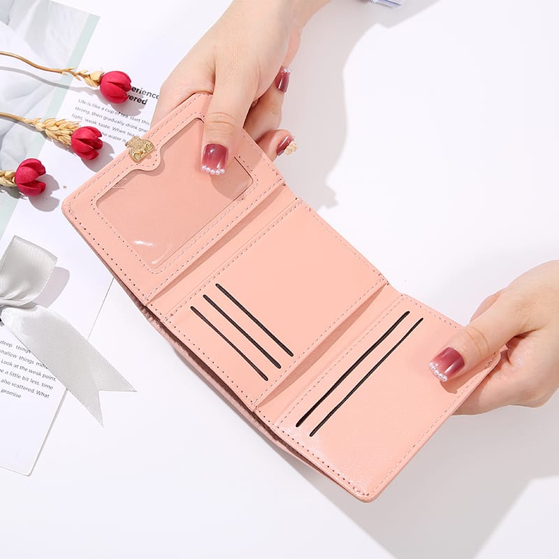 ASIN829 Dompet Lipat Wanita Impor Wanita Terlipat Dompet Mini D239 Dompet Mini Portabel Berkualitas Tinggi Impor / Dompet Mini Wanita Murah