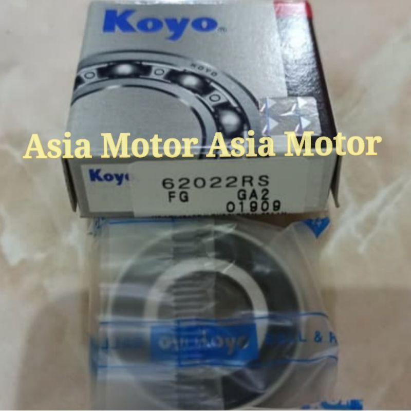 Bearing 6202 2RS Koyo JAPAN Ukuran 15x35x11 mm Bering Laher Laker Klaher 6202 2RS ORIGINAL Koyo