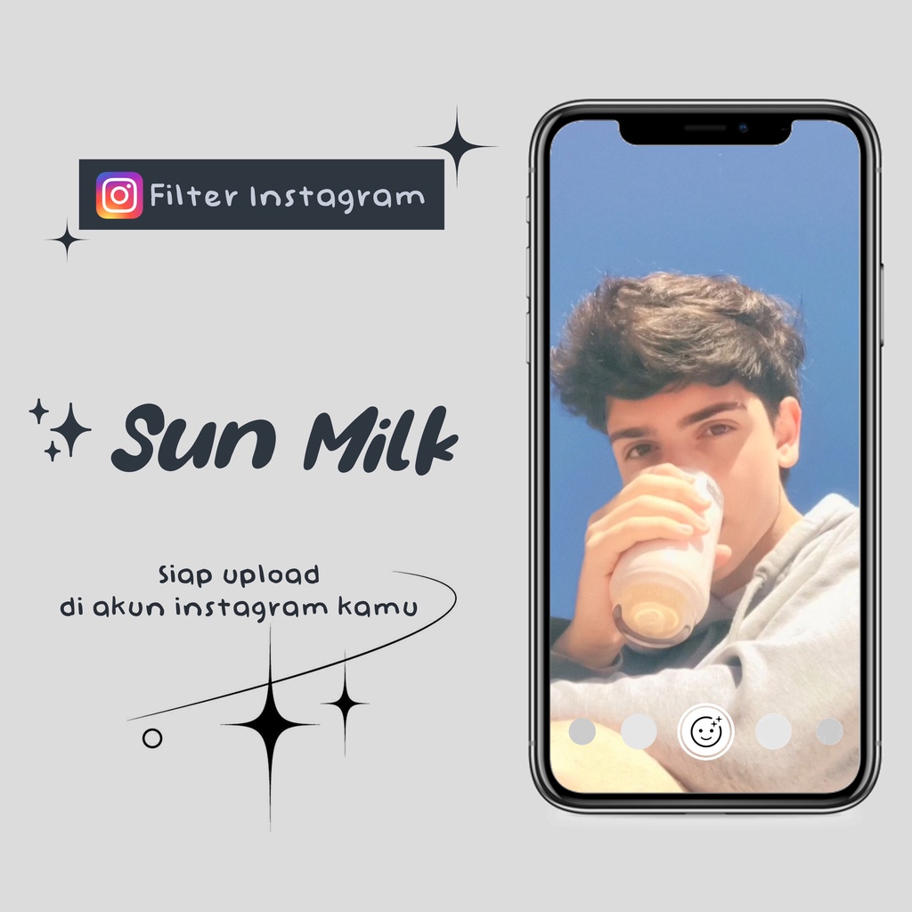 FILTER INSTAGRAM - SUN MILK ( by @username kamu &amp; Nama Filter Bisa Diubah)