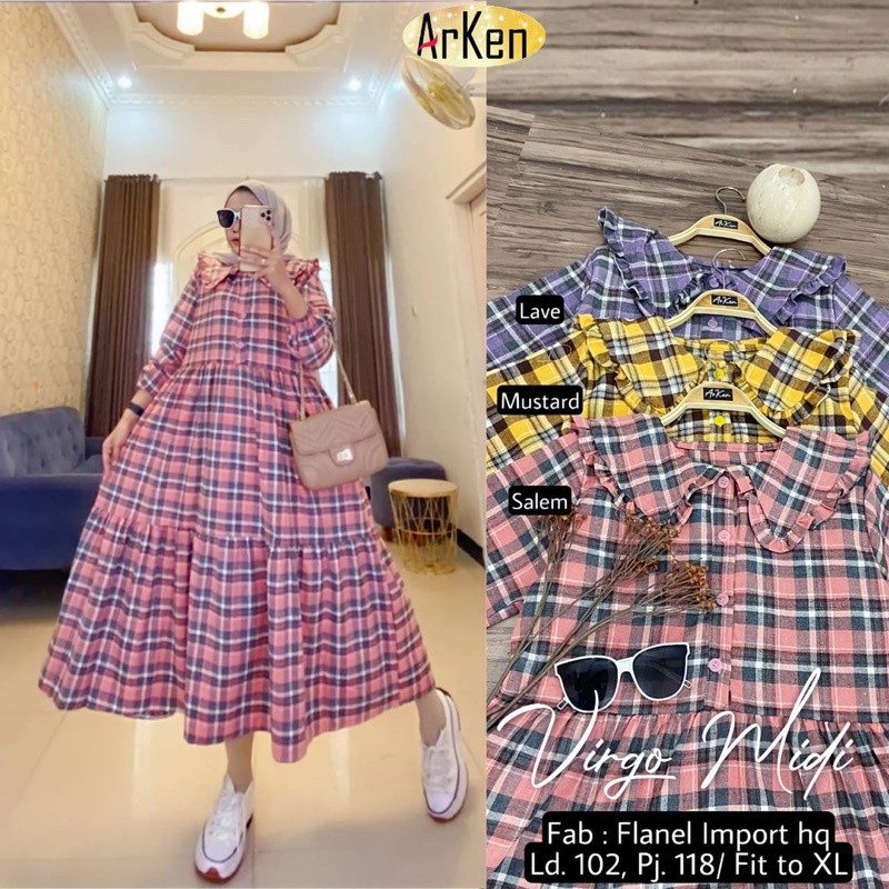 Virgo Midi Dress by ARKEN