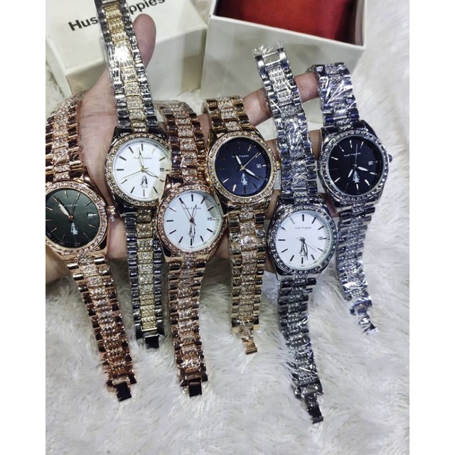 JAM TANGAN RANTAI HUSH PUPPIES PLUS BOX