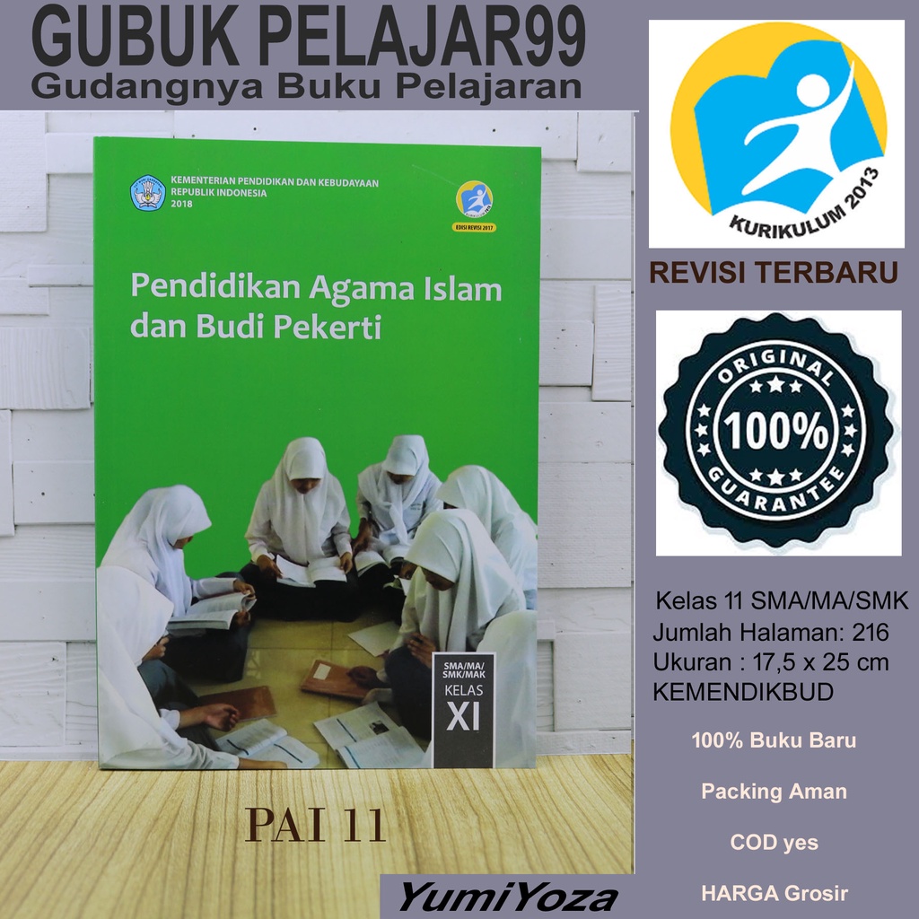 Buku Siswa Agama Islam (PAI) Kelas 11 SMA/MA/SMK/MAK KEMENDIKBUD K13 Revisi Terbaru-0